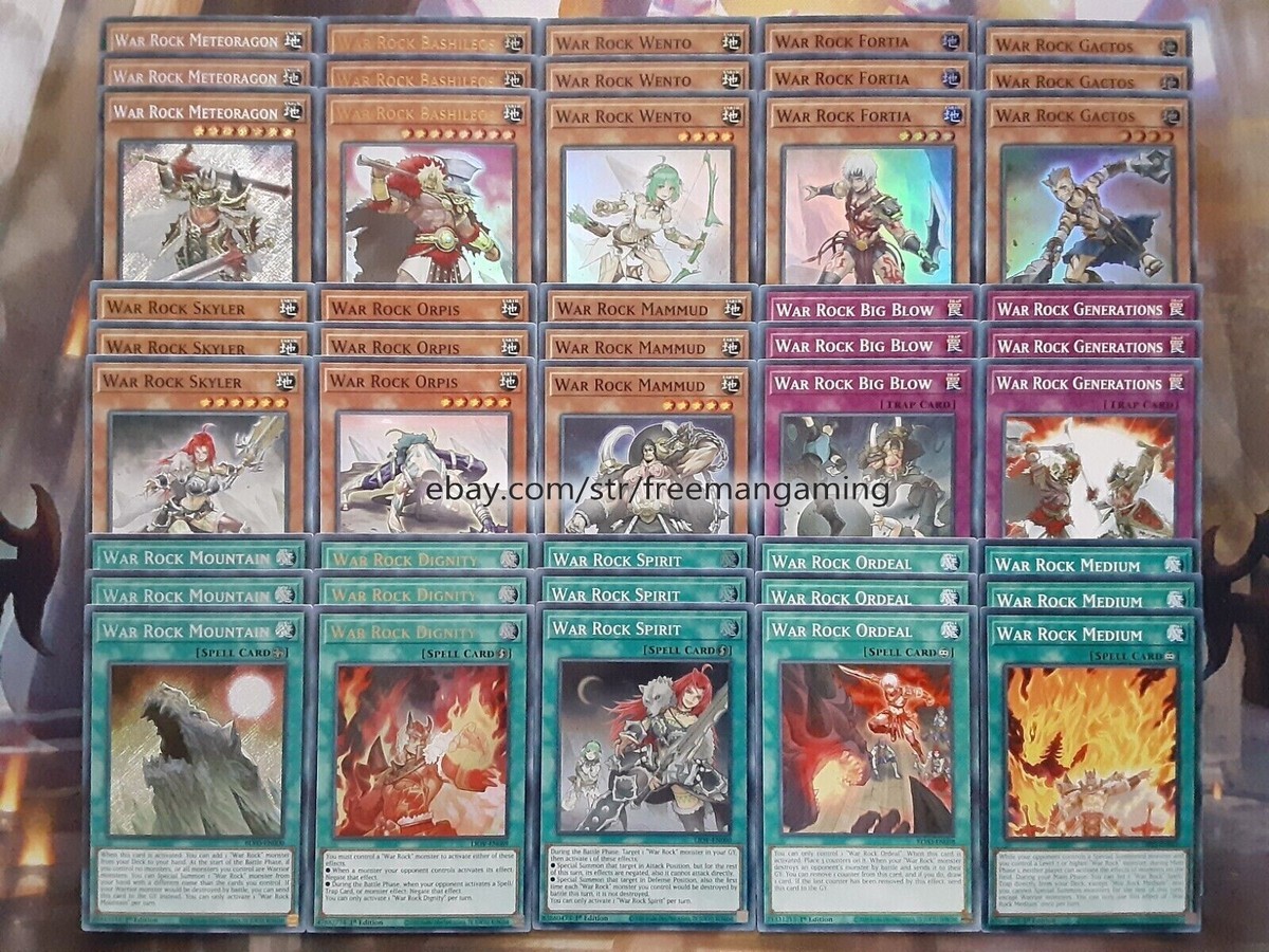 Yugioh War Rock Deck 45 Cards Mountain Medium Complete Budget Tournament Ready Yugioh War Rock Deck 45 Cards Mountain Medium Complete Budget Tournament Ready