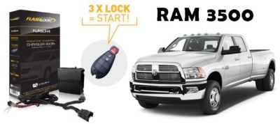 #ad Flashlogic Remote Start for 2012 RAM 3500 Diesel Pickup w Plug And Play Harness $139.00