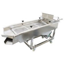 JG50-150 Electric Linear Vibrating Screen 3mm&1mm Double Motor Two Layer 220V