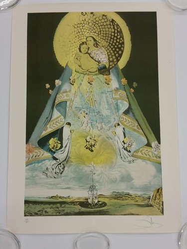 VF Salvador Dali Lithograph Madonna And Child Limited Ed. Pencil Signed 103/300 - Picture 20 of 22