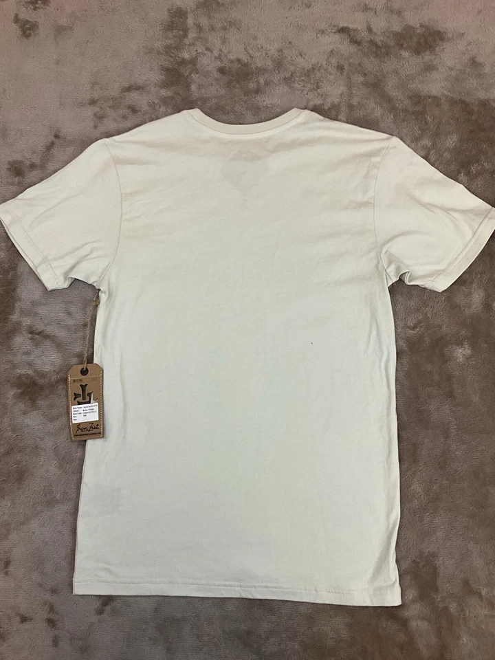 Iron Fist Large Print T-shirt Men’s Medium Cream Short Sleee Top Graphic Print - Image 3 of 4