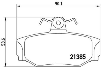 BREMBO P 86 009 Bremsbelagsatz, Scheibenbremse für VOLVO