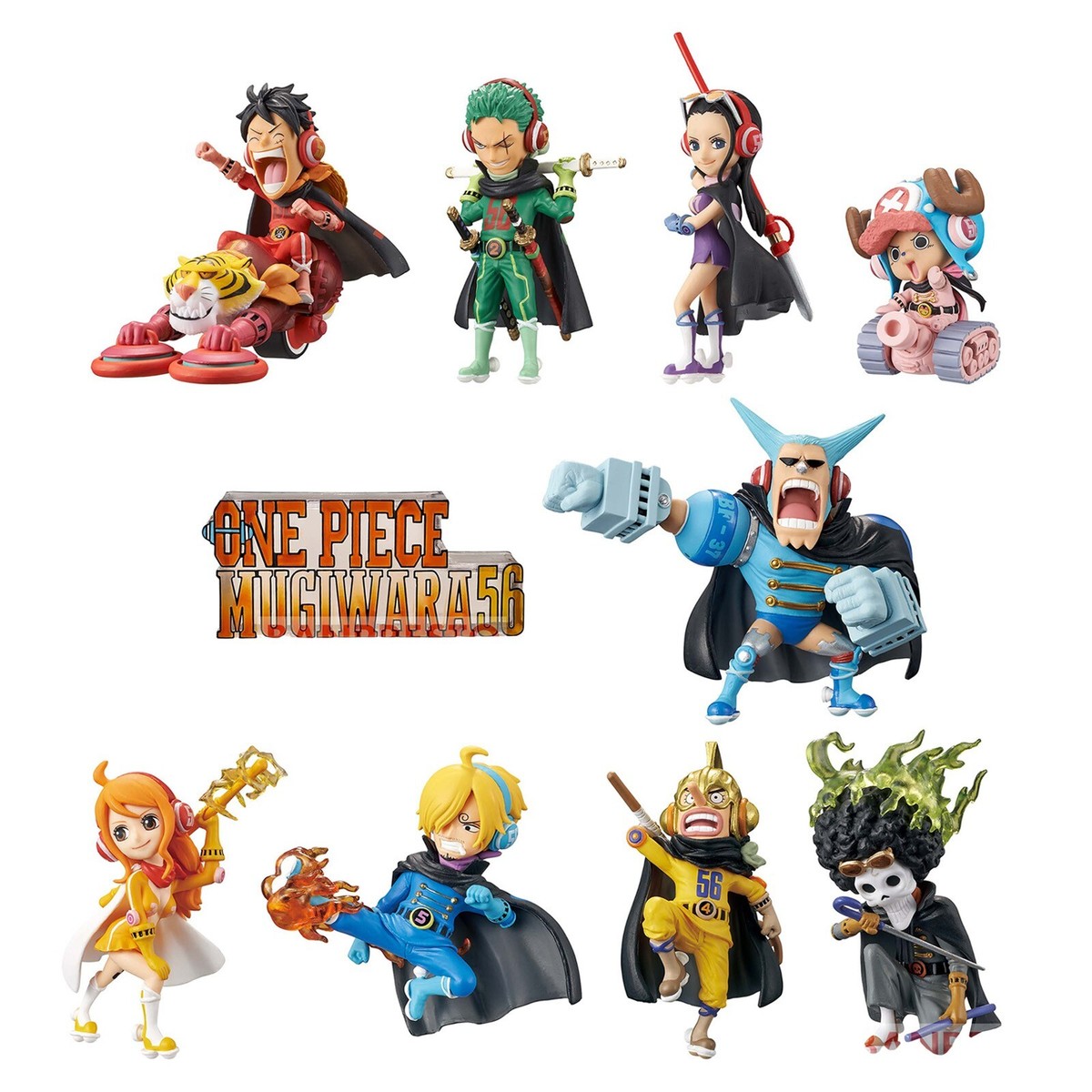 LUFFY's ワーコレミニチュア すわらせ隊 ８体セット ワンピース ONE PIECE ワールドコレクタブルフィギュア ミニチュアコレクション