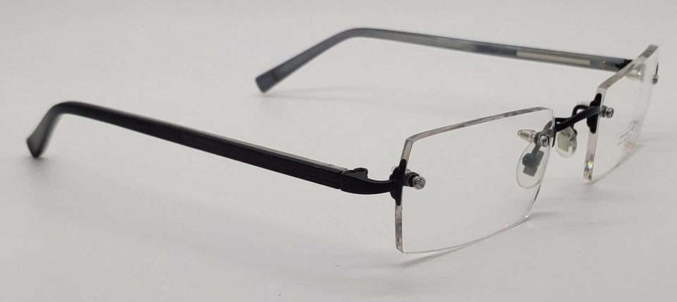 Marco de gafas de metal sin montura Marius Morel 1849M negro casi nuevo000 56-14-140 Francia Foto 3 de 4