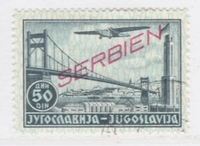 DEUTSCHE BESETZUNG SERBIEN German Occupation SERBIA 1941 50d Used A27P34F24111