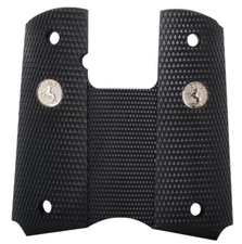    Colt OEM 1911  Full Size Black Rubber Wraparound Grips w/ SILVER  Colt Logo