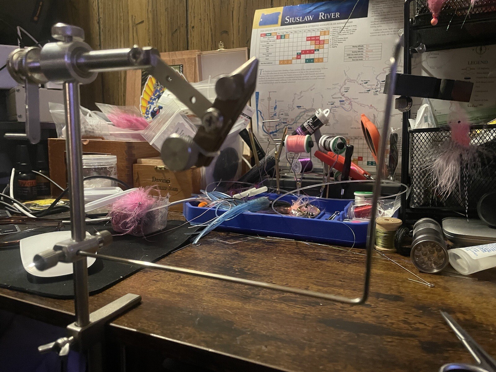 Fly Tying Vise Full Rotary Ball Bearing All Metal