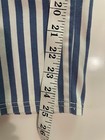 GU Womens Striped Tapered Ankle Pants Size L Blue/White Elastic Waist Pull On — photo 4