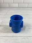 Vintage Fisher Price Little People Blue Tube Sesame Street Club House #937