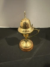 Sudbury Brass Religious Christianity Altar Incense Burner With Handle Hinged Lid