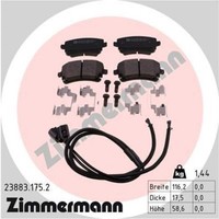 Zimmermann BremsbeläGe Bremsbelegsatz Hinten FüR VW Phaeton