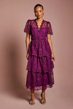 Coast Plum Fit & Flare Dress Womens Occasion Dresses