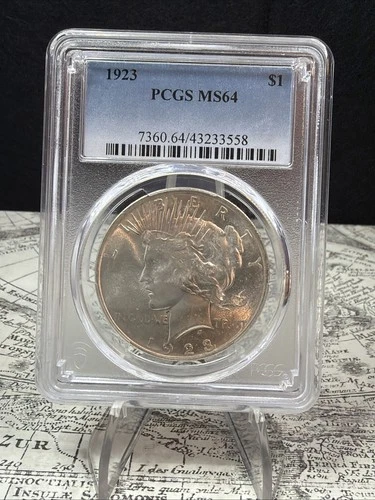 1923 Peace Dollar PCGS MS64
