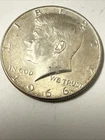 1966 Kennedy Half Dollar 40% Silver Coin 50 Cent Piece
