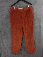Brook Taverner Pantalone Uomo W38 L31 Arancione Velluto a Country Caccia Tiro