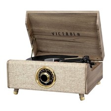 Highland 4-in-1 Record Player - Farmhouse Walnut