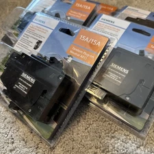 LOT OF 5- Siemens Q1515AFCNP 15 Amp 120-Volt 1-Pole Tandem AFCI Circuit Breaker