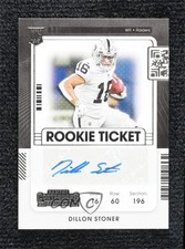 2021 Panini Contenders Rookie Ticket Dillon Stoner #292 Auto 6wp