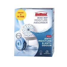 UniBond AERO 360� Moisture Absorber, 1 Device 450 g, Muted Black Chrome Trim 