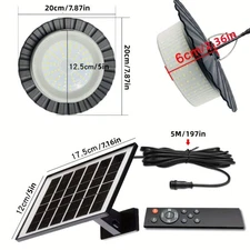 NNETM Solar Shed Light with Remote Control (244 LED)