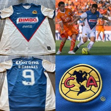 America Mexico Futbol Soccer Nike Medium Jersey Used Salvador Cabañas Aguilas