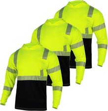 VENDACE Class 3 Hi Vis Hooded Long Sleeve Shirt 3PCS