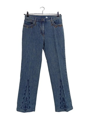 HAMMERSCHMID Straight-Leg Jeans Damen Jeans Gr. DE 40 blau Casual-Look