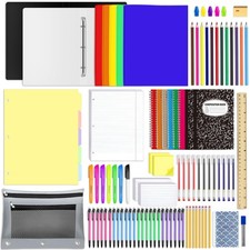 Back to School Essentials Includes Notebook Markers Pencil and Much More Back...