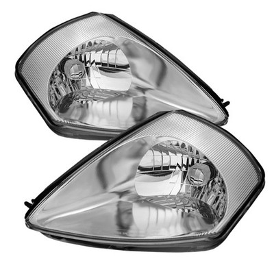 xTune Auto 9023958 Chrome/Clear Crystal Headlights