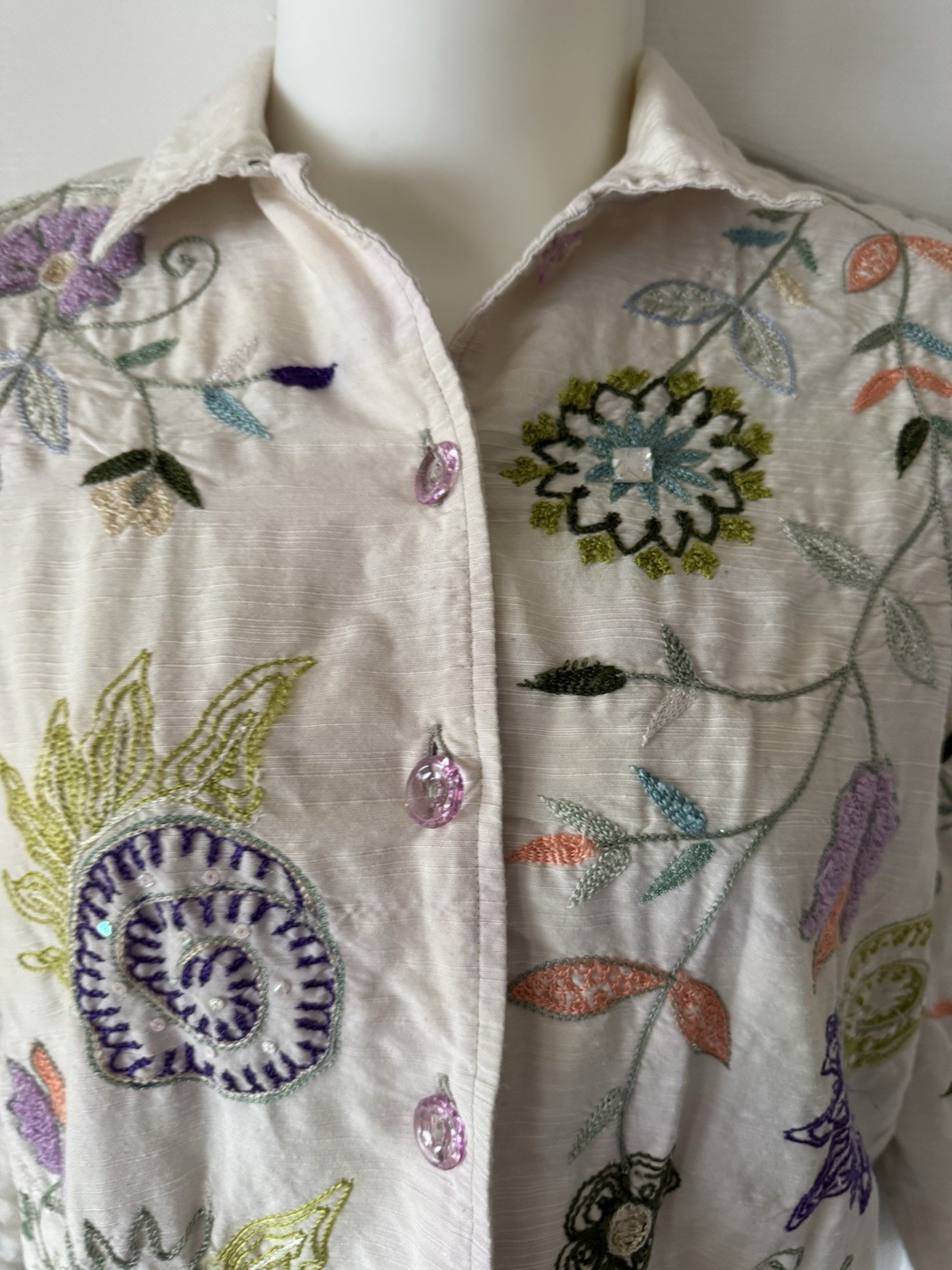 Ladies Patchington Button Down Jacket w/Embroider… - image 4