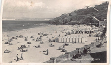 POSTCARD - CORNWALL - ST IVES - PORTHMINSTER BEACH & POINT - POSTED 1964