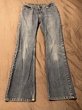 Vintage Jordache Jeans Womens 5/6 Blue Denim Flare Bootcut Made in Kenya