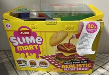 ZURU SLIME MART Small Basket Burger Picnic 12 Ingredients Unpack Create Squish