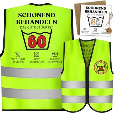 Lustige Geschenk zum 60 Geburtstag Mann, Geburtstag Weste mit Geldgeschenke