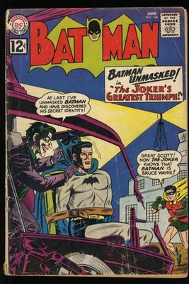 Batman #148 GD+ 2.5 Joker Cover and Appearance! Early 12 Center! DC Comics 1962