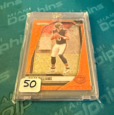 Panini 2024 Prizm Football Caleb Williams Chicago Bears Rookie Card Orange Lazer. rookie card picture