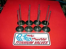 8 Del West 7 Millimeter Titanium Intake Valves 5.940 Long -2.250 Head Cornett