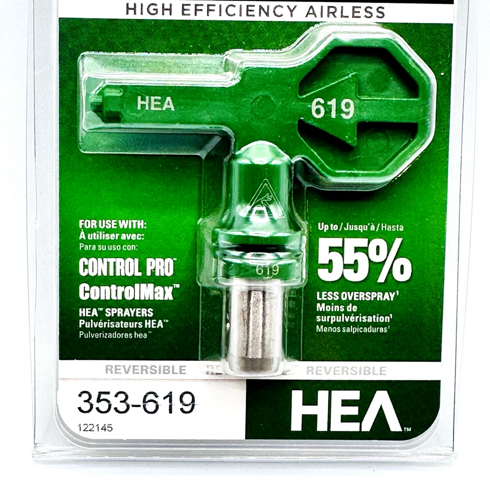 Wagner Titan HEA Control Pro y ControlMax - Punta de pulverización 353-619 - Nuevo y sellado Foto 2 de 4