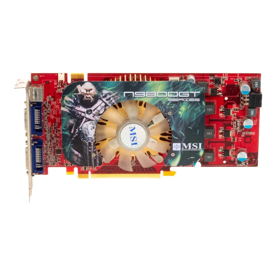Graphic Card MSI Nvidia Geforce 9800 Gt 512MB N9800GT-T2D512-OC Pcie x16 - Image 3 of 3