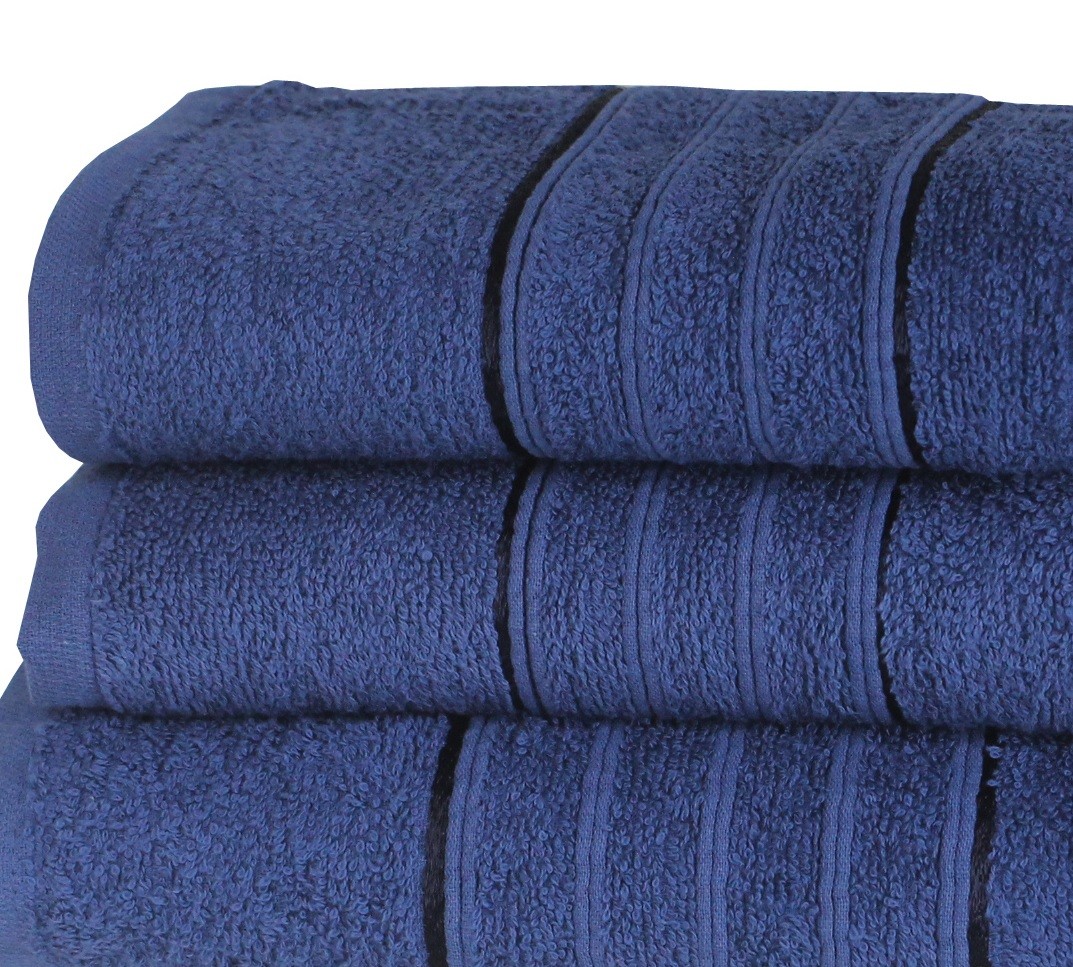 Egyptian Bath Sheet Towel Designer Cotton Soft Fluffy Plush Towels Navy New