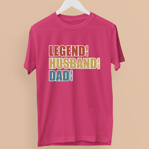 Personalisiert Legend Ehemann Vater T-Shirt Lustiges Geschenk Vatertag Herren - Imagen 19 de 24