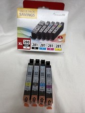 Lot 1 Sealed Box Canon Genuine PGI-280XL CLI-281 Ink Cartridges and 4 Extra