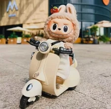 Battery-Powered Startable Mini Motorcycle Toy for LABUBU The Monsters Plush Doll