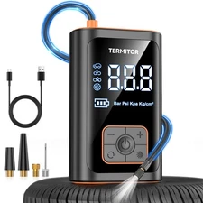 Tire Inflator Portable Air Compressor 150PSI Cordless Air Pump for Car, Motor...