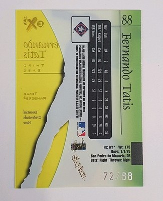 1998 SkyBox E-X2001 Essential Credentials Now #88 Fernando Tatis 