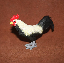 Simulation Farm Animal Model Toy Micro-Pat Ornaments Yellow Rooster
