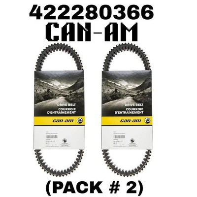 Genuine Can-Am BRP Maverick X3 Turbo RR 200HP Belt 422280366 Pack of 2
