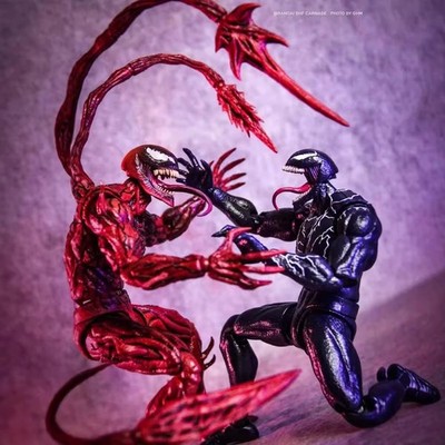 SHF Carnage Actionfigur Venom Marvel Sammelfigur Modell mit Box Sammleritem Neu!