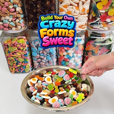Build Your Own  Gummy Crazy Forms Sweet Candy | ( NOT SOUR) Cupcakes, Brains