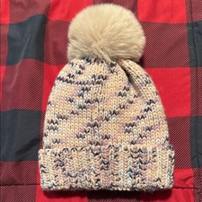 Cozy Multicolor Knit Pom-Pom Hat for Kids